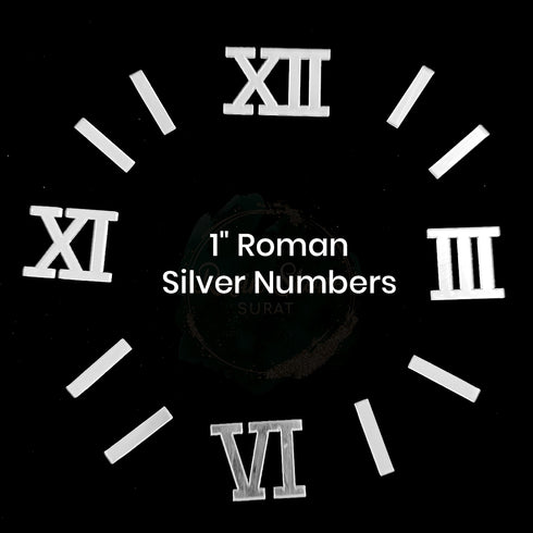 1 inch Roman number With Stick Silver